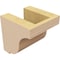 Ekena Millwork 4"W x 4"D x 4"H Wide Van Buren Rough Cedar Woodgrain TimberThane Corbel, Primed Tan CORUR04X04X04VANRCPR - alternate 5